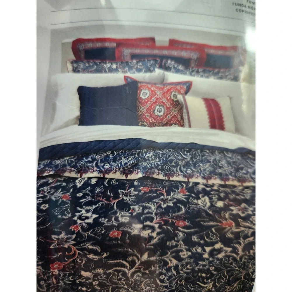 Ralph Lauren Mirabelle King Duvet Cover Floral Indigo Blue 108 x 96  NEW Luxury